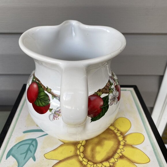 Vintage Italy Pitcher Creamer Abbiamo Tutto by Spigarelli Cherry Blossom Fruit - Picture 6 of 9